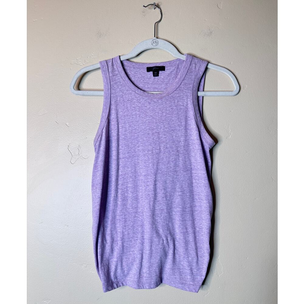 J.Crew Heather Crew Neck Tie Racerback Lavender Top XS